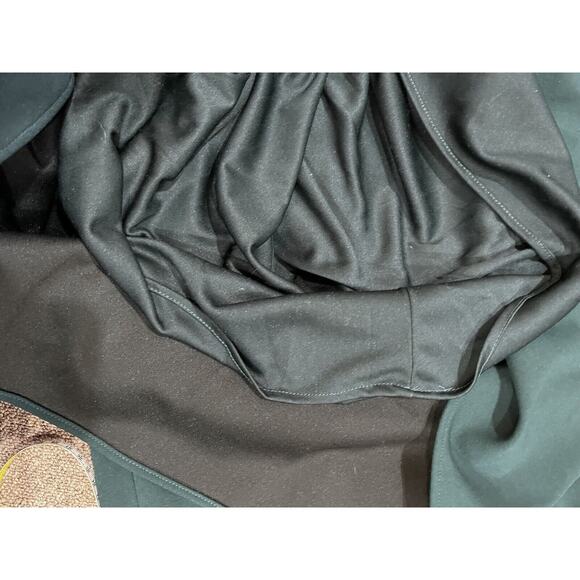 Betsy & Adam Off The Shoulder Pine Green Ruffle Bow Back Gown New Sz 8 USA - Picture 15 of 16